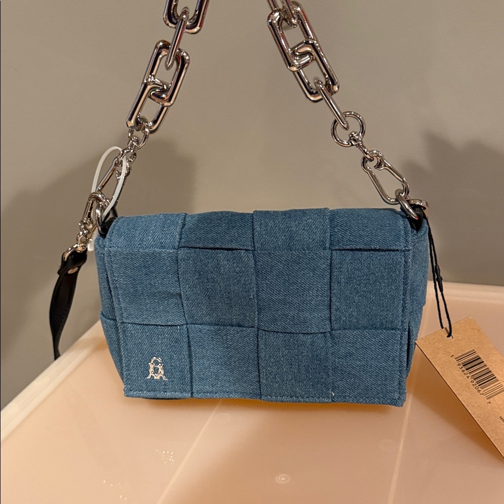 Steve Madden denim  Chain Strap Women Bag Nwt